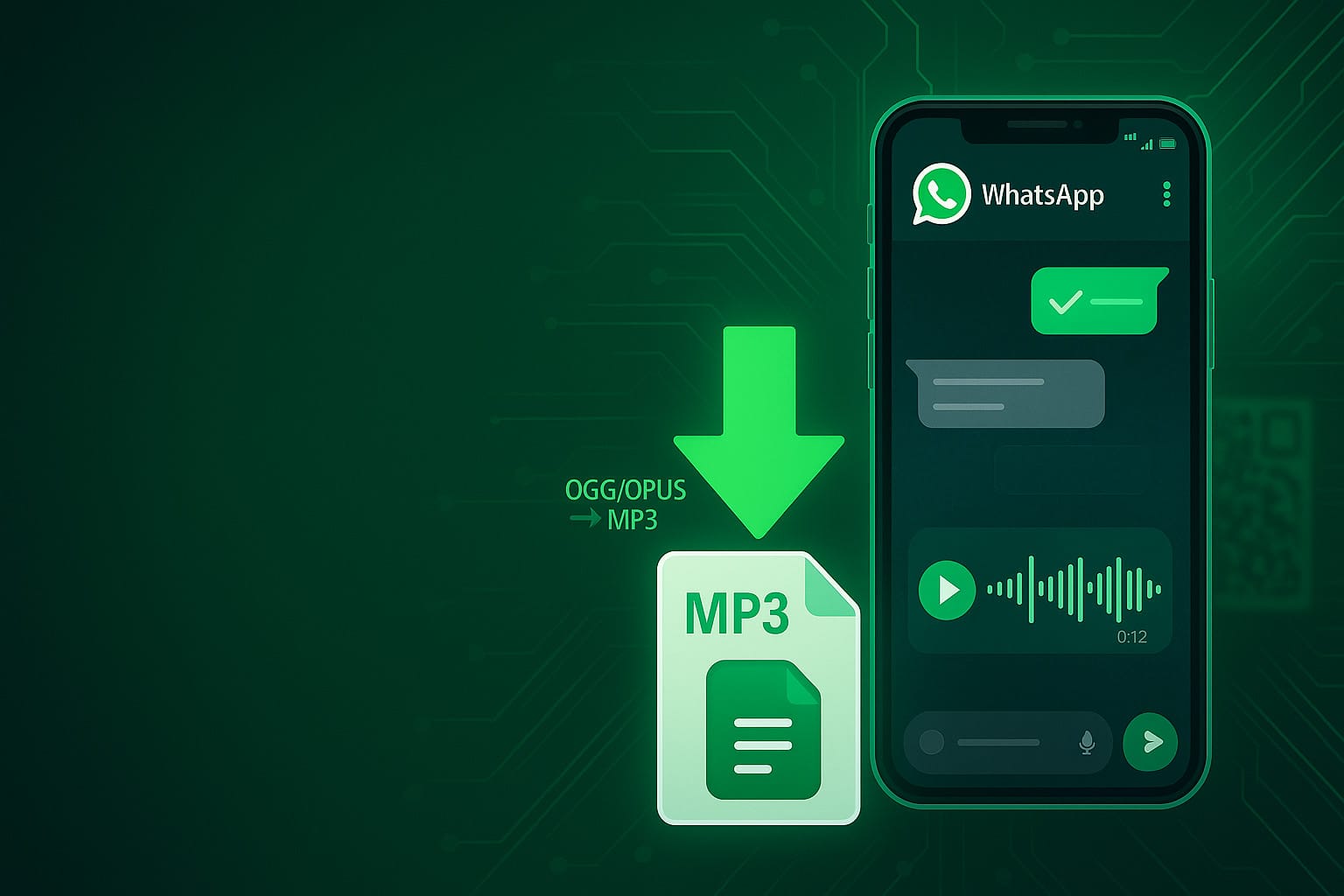 scaricare messaggi vocali WhatsApp Web in MP3