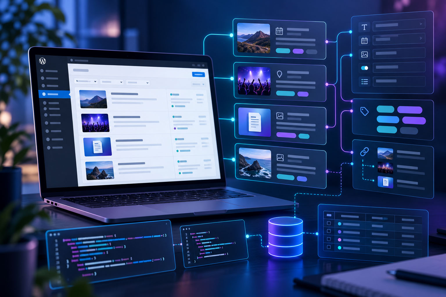 architettura digitale dei contenuti Wordpress