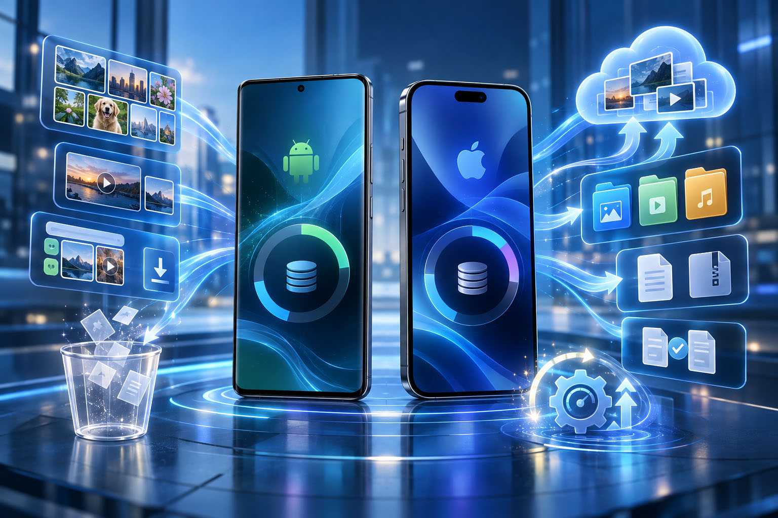 liberare spazio sul telefono android e iphone